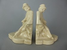 SERRE LIVRE GENTLEMAN ARSENE LUPIN ART DECO EN CERAMIQUE CRAQUELEE CACHET 777