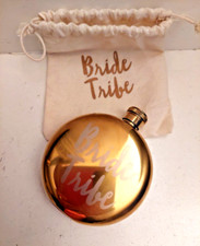 Flasque Flacon de Poche en Acier Inoxydable et Laiton de la marque Bride Tribe