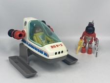 PLAYMOBIL Vintage Playmo Space Petite Navette Spatiale + Personnages Playmospace