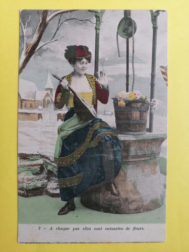 Cpa dos 1900 femme - cpa,