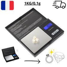 Balance de Precision 1000g/0.1g de Poche avec Écran LCD Rétroéclairé Tare Oz