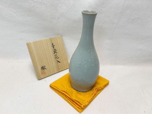 Vase fleurs tetsu celadon - vase,