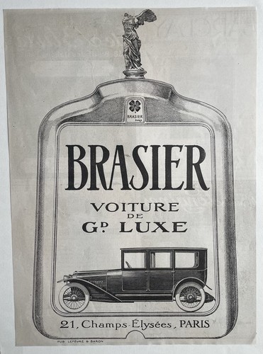 Affiche ancienne brasier - ancienne,