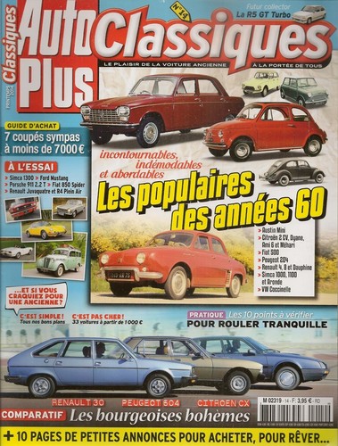 Auto plus classiques fiat - classiques, 14