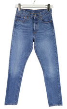 LEVI'S 501 S Premium Big E Jeans Femme W25/L30 Skinny Fit Boutons Distressés