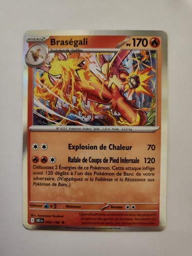 Carte pokémon braségali - pokémon,