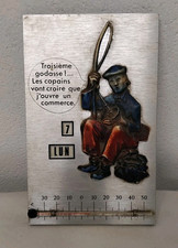 Ancien Calendrier Perpétuel / Thermomètre Humoristique Vintage ( Réf : CH17 )