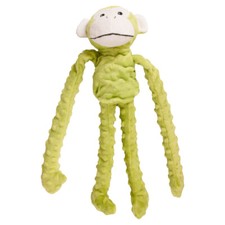 Jouet Pour Chien Flamant Rose Singe Jaune Peluche Avec Squeaker 40x11x30 Cm