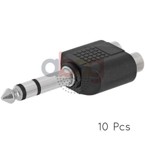 10x 35mm stereo - 6.35mm, plug