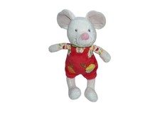 Peluche souris 24 cm rouge blanc Nicotoy fruits