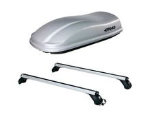 BARRES LP49+ COFFRE DE TOIT 400 LT POUR RENAULT TWINGO 2007-2014