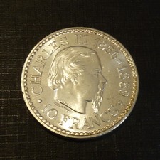 Monaco 10 Francs 1966 silver