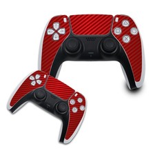 Film De Protection Pour Manette Autocollant Gaming Film Carbone Rouge R140-09
