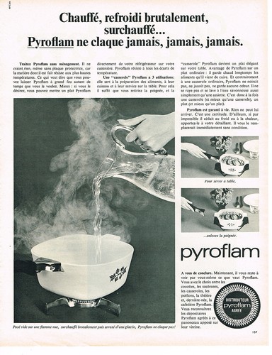 Publicite 1968 pyroflam - 1968,