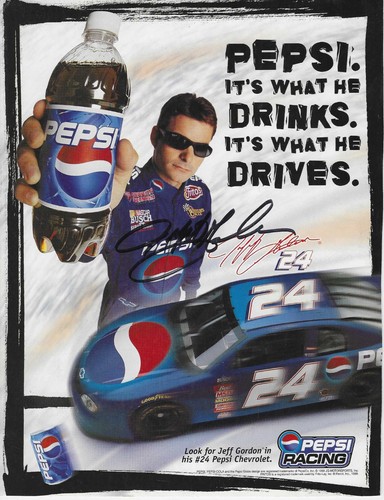 Jeff gordon autographed - jeff,