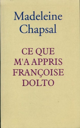 Que appris françoise - ce, m'a