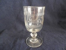 ANCIEN VERRE gravé AMITIE