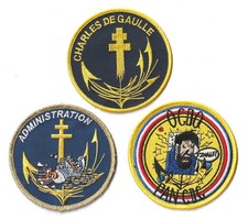 ENSEMBLE DE PATCHES PORTE-AVIONS "CHARLES DE GAULLE"  (Neufs)