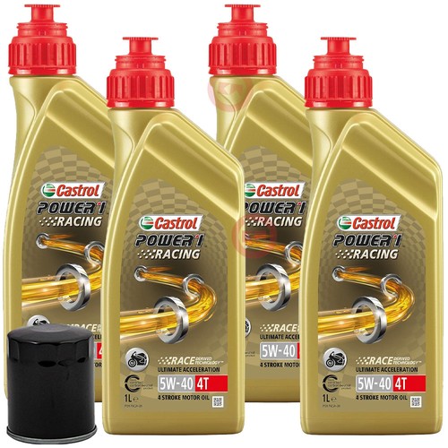 Set castrol power1 racing 5w40 - set,