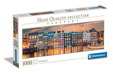 Clementoni 39838 Jigsaw Panorama Collection-Bright Amsterdam 1000 Pieces-Puzzle 