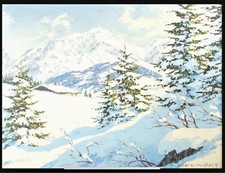 Paul Corbet « Chalet vu Mont Blanc » depuis Saint Gervais - Megève - Combloux