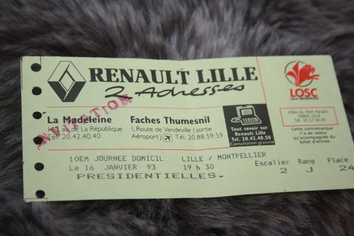 Ticket losc lille v - )),