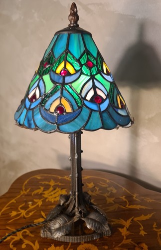 Lampe pied fer forgé ancienne - fer,