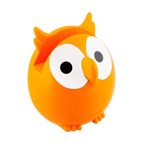 Porte lunettes hibou orange - porte,