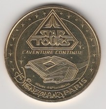 A 2018 TOKEN MEDAILLE  MONNAIE DE PARIS -- 77 N°42 DISNEYLAND DISNEY STAR TOURS 