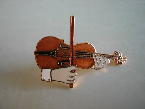 Pin émaillé violon et - émaillé,