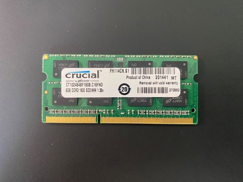 Barrette ram crucial 8gb - barrette,