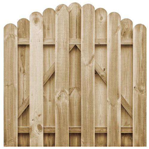 Porte jardin vert - bois, de