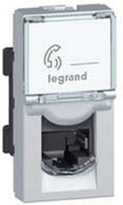 Legrand 79260 - Prise RJ45 Cat.6 Utp Prise Internet MOSAIC 1 module (étroit)