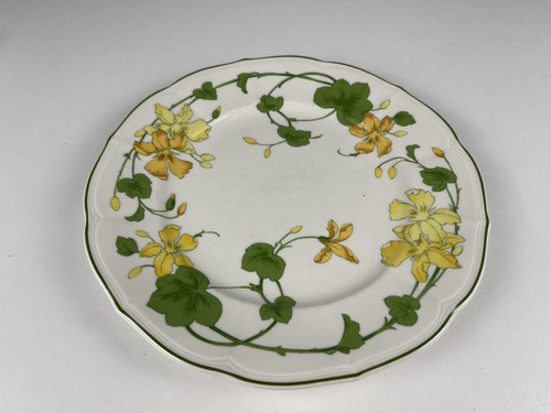 Assiette géranium porcelaine