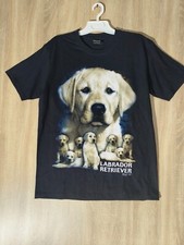 T-shirt Labrador Retriever pour hommes, imprimé chiot en coton sauvage, taille L