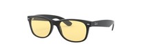 Ray Ban New Wayfarer RB2132F Asin Compatible Avec 601/R6 Poli Noir / Jaune 55mm