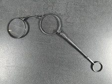 LORGNON BESICLES  ANCIEN  XIXème ARGENT 900 (poinçon) 