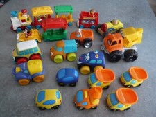  LOT JOUETS ENFANTS: VOITURES + CAMIONS + TRAINS -    