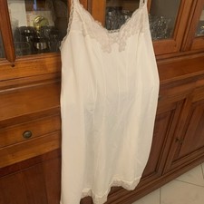 Neyret Combinaison Blanche/ Gris Perle Dentelle T. 50 TBE