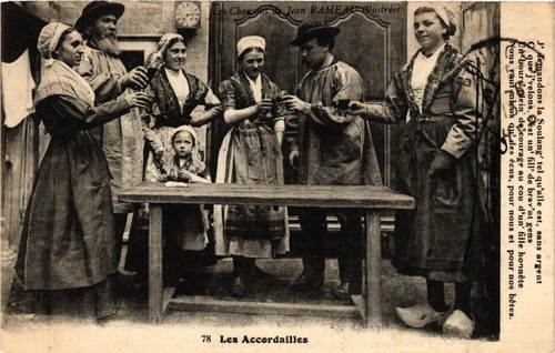 Cpa folklore bretagne - cpa,