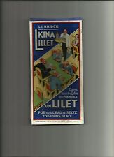BLOCK NOTES PUB LILLET BRIDGE  ANIME JOUEURS CARTES