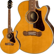 Guitare acoustique Epiphone J-200 EC Studio Parlor VNT vintage naturelle