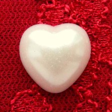 lot 25 demi perles coeur 18 mm