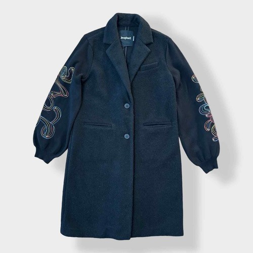 Desigual long embroidered love - embroidered,