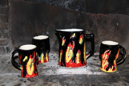 Carafe tasses sarreguemines - carafe, et