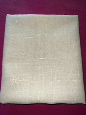 coupon tissu vintage lin tissé écru   larg 155 cm x H 100 cm réf B916