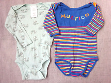 Lot Vêtement bébé garçon 2 bodys grenouillère coton 12 mois KOKINOU POCO PIANO