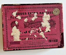 Boîte d'emballage de Plaques au Gélatino Bromure LUMIÈRE & JOUGLA 1900's