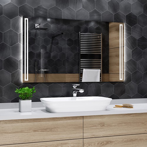 Miroir led mural lumineux - mural,