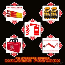 Lot de 05 Stickers Repérage